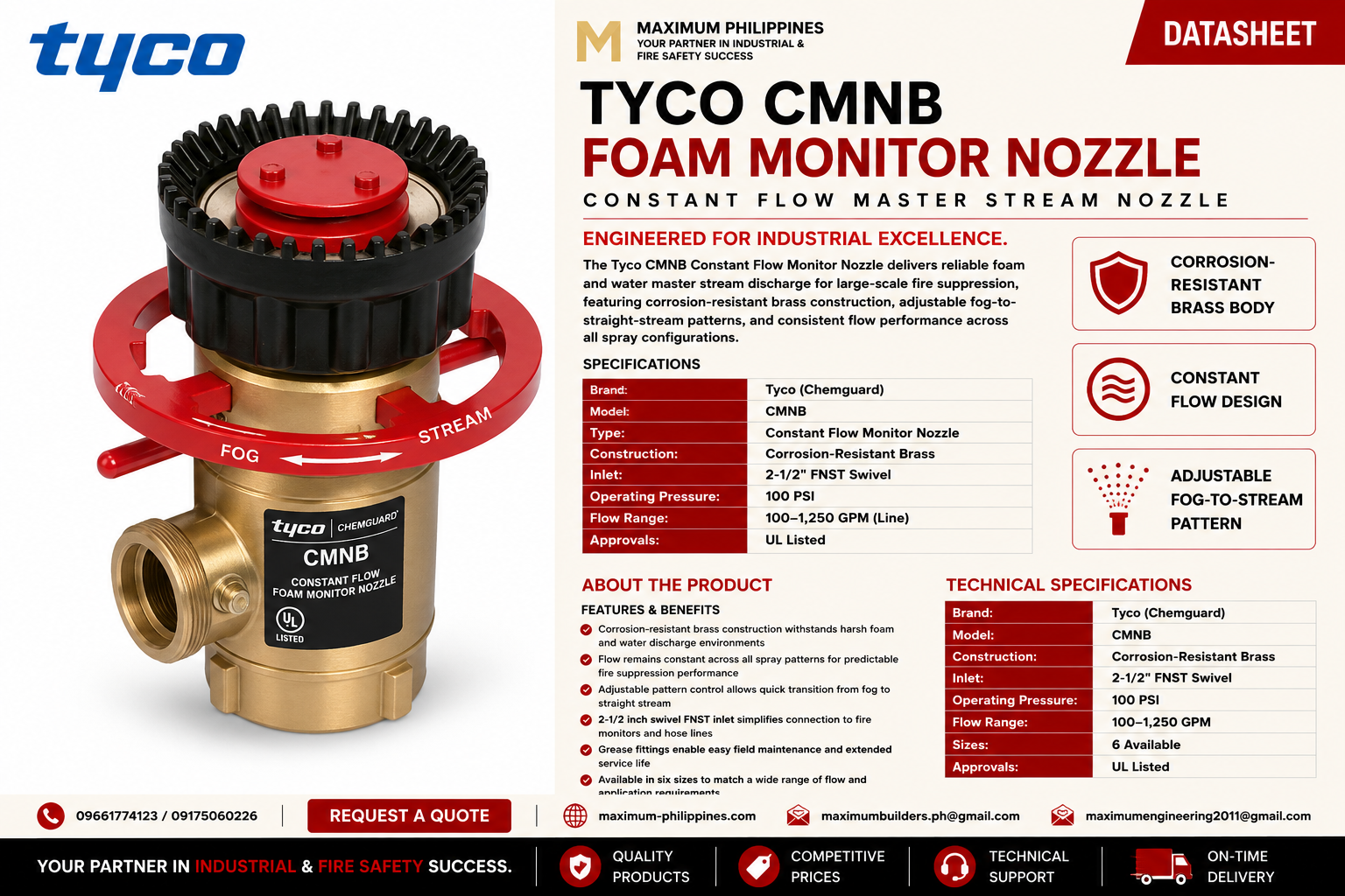 Foam Monitor Nozzle Brochure