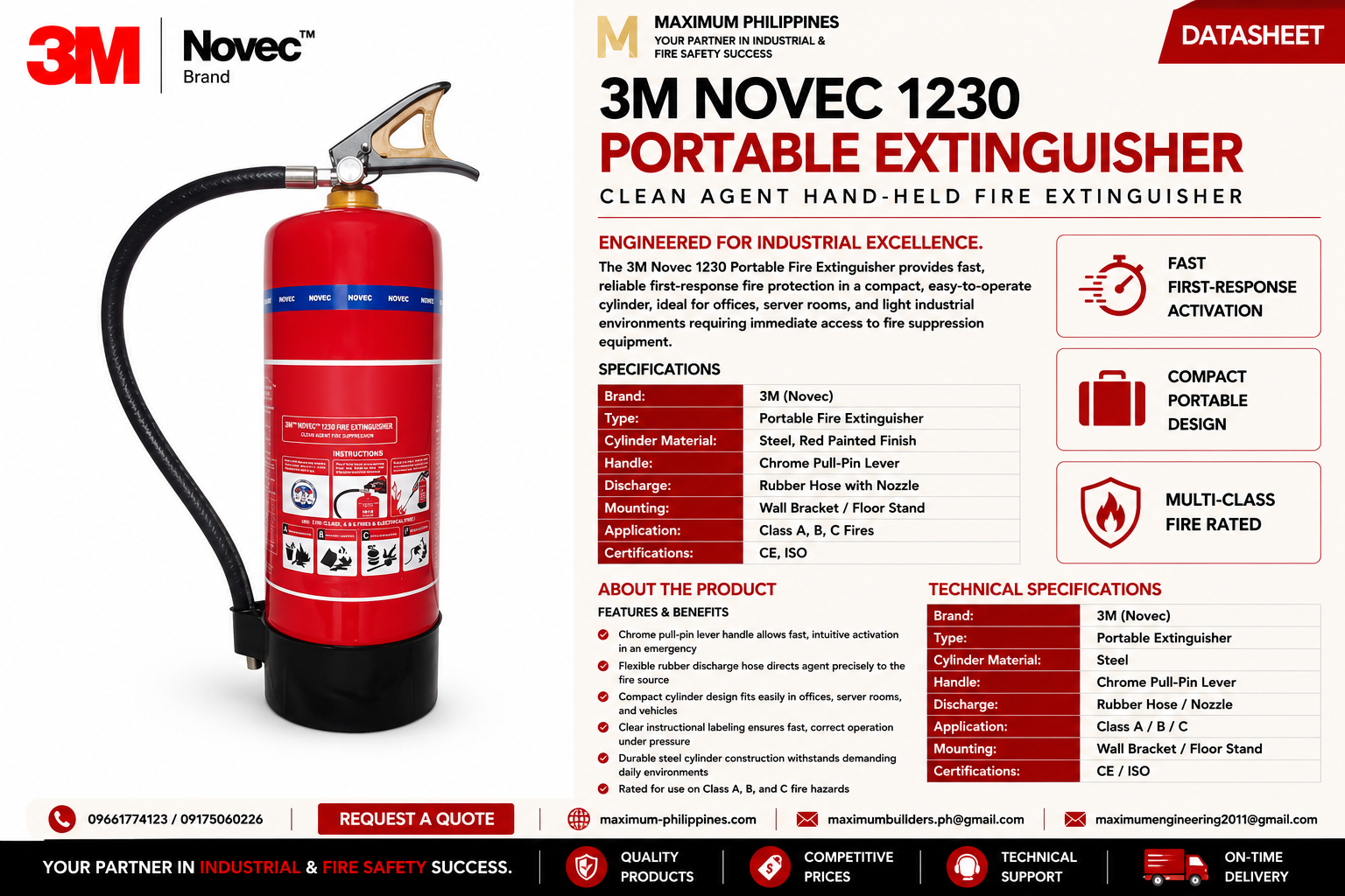 Novec 1230 Portable Extinguisher Brochure