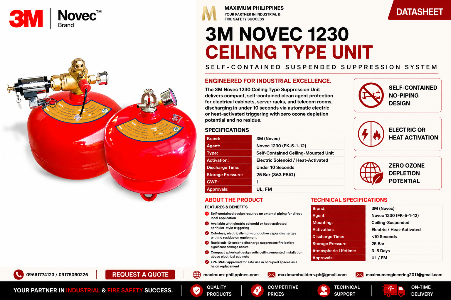 Novec 1230 Ceiling Type Unit Brochure