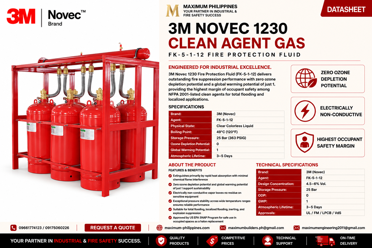Novec 1230 Clean Agent Gas (FK-5-1-12) Brochure