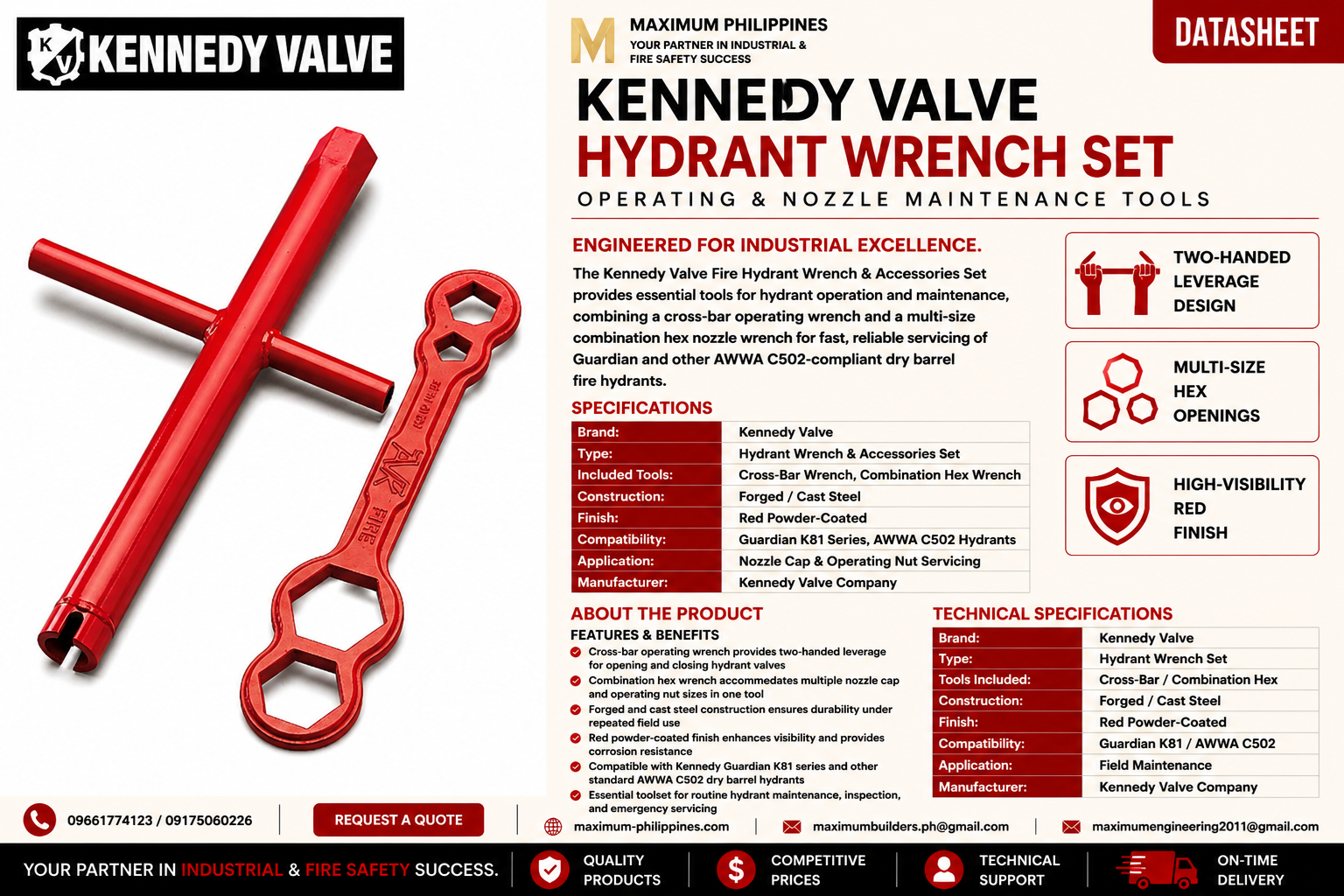 Fire Hydrant Wrench & Accessories Brochure