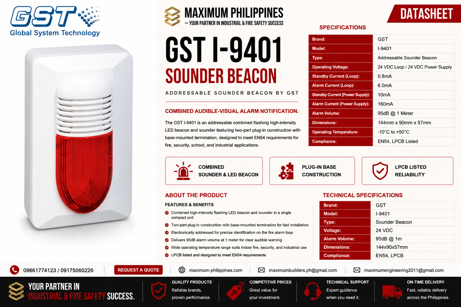 GST Addressable Sounder Beacon Brochure