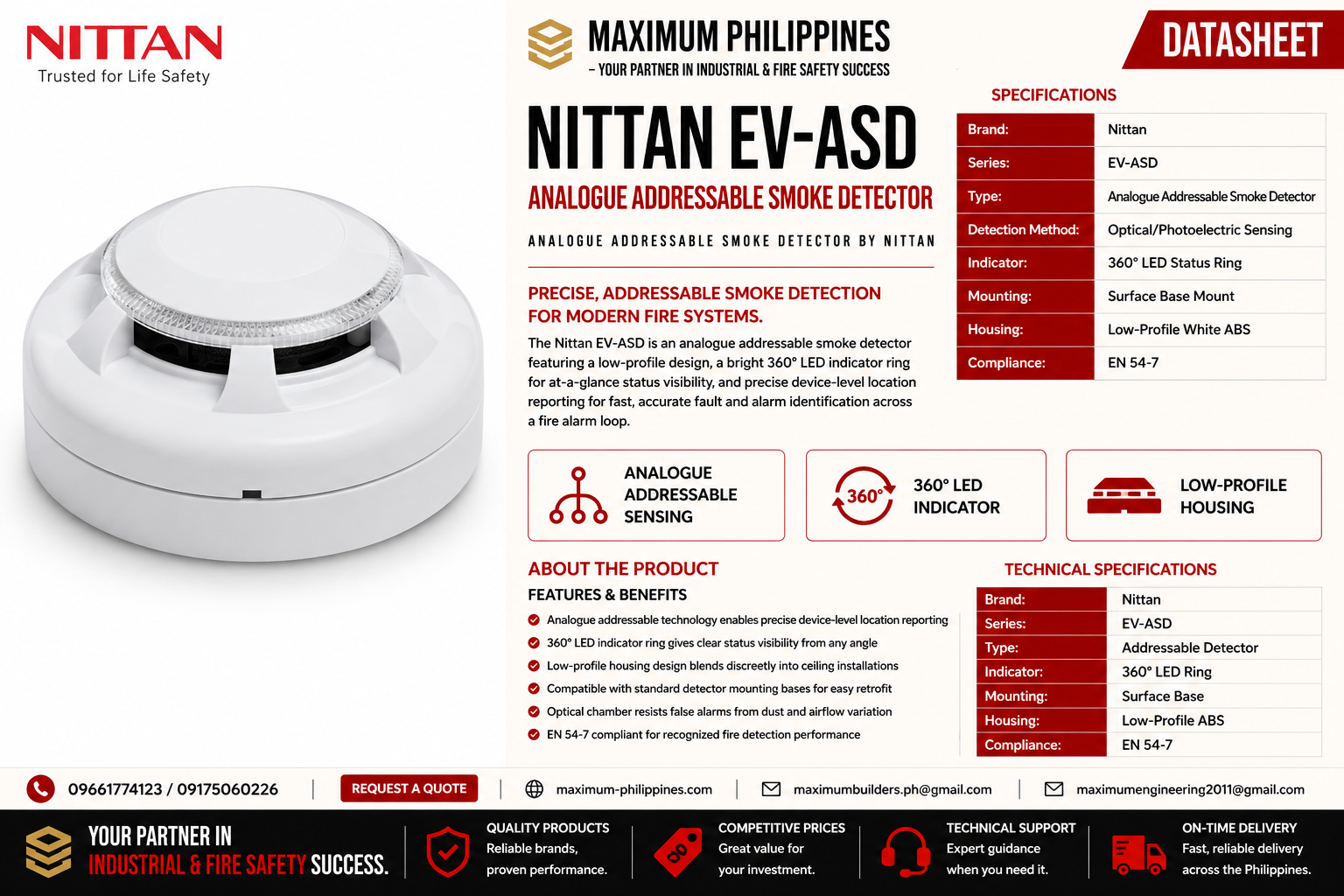 Nittan EV-ASD Brochure